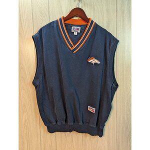 Vintage Denver Broncos Starter Pro Line Vest Mens Size XL Blue 90s Football